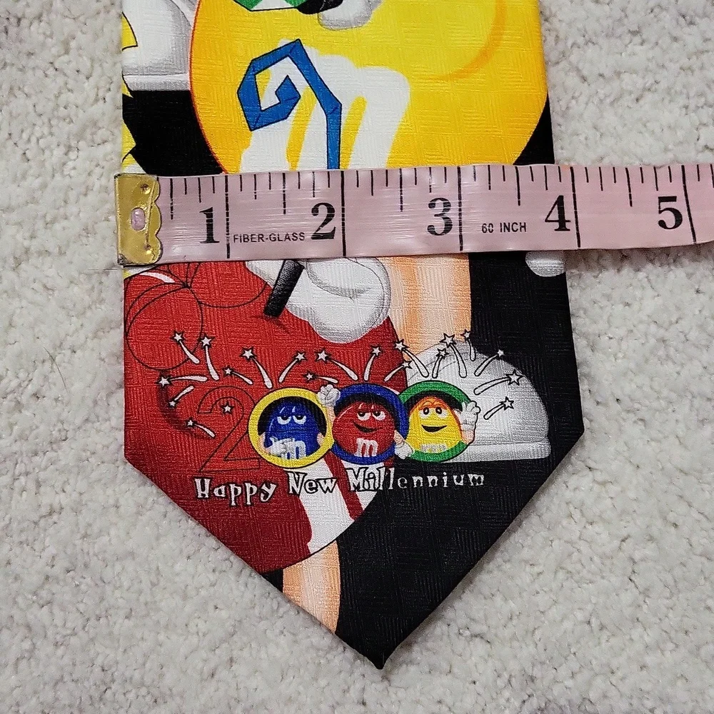 M&M's Happy New Year Millennium 2000 Multicolor Neck Tie
